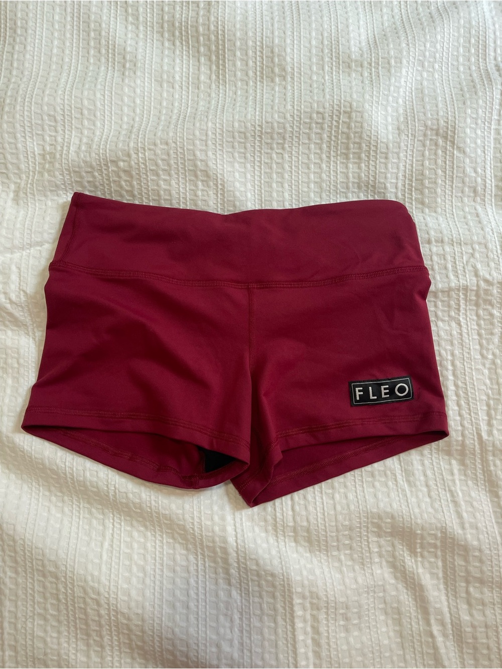 Fleo Women's Burgundy Athletic Bike Shorts